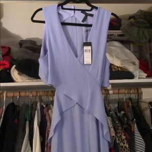 BCBG “Reesie” evening dress in pale lilac.